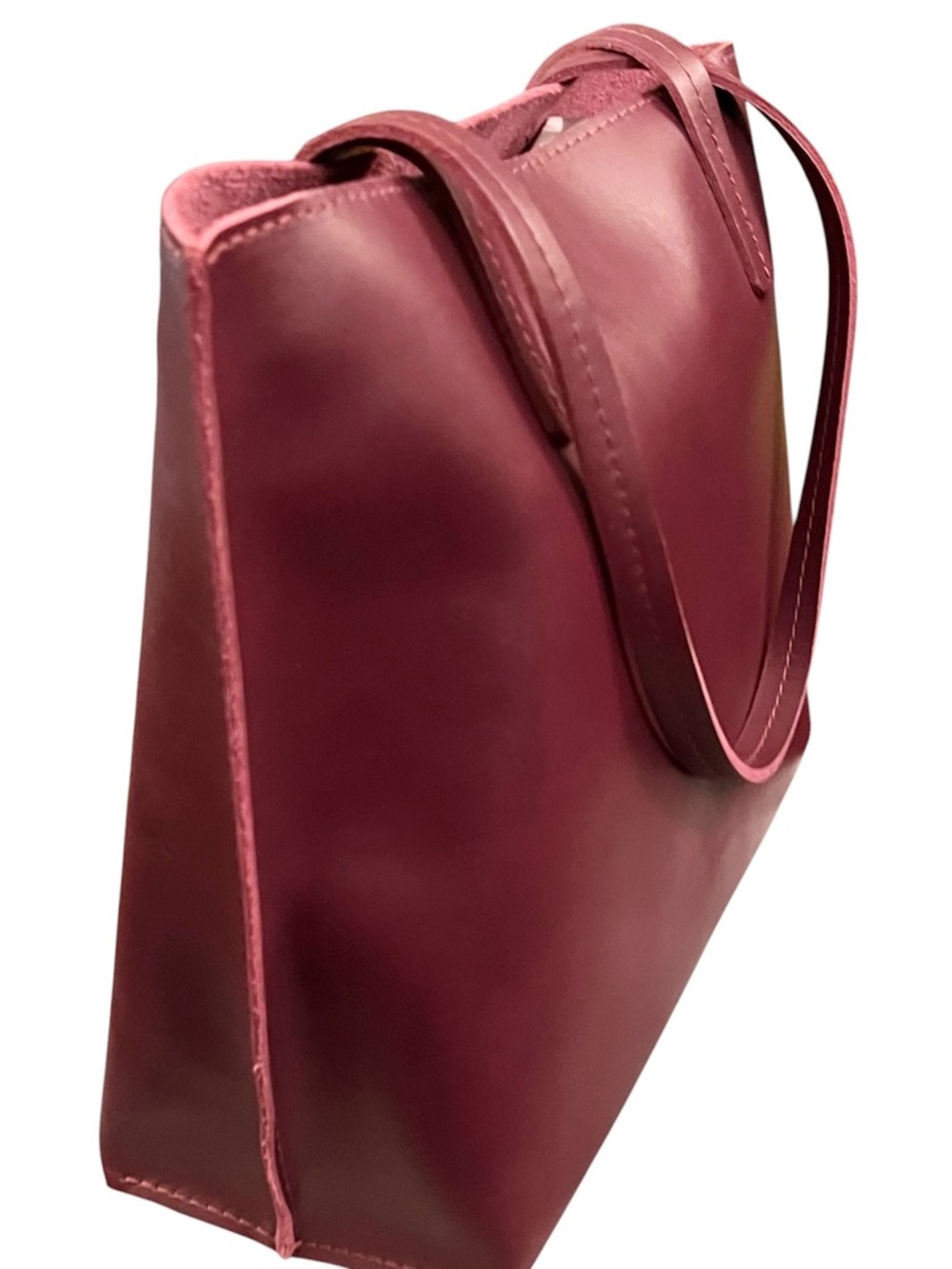 Portland Leather August Tote Bag in Lollipop - Picture 5 of 7